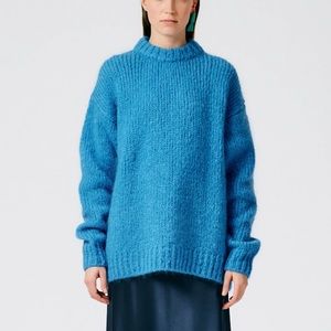 EUC Tibi Claude Mohair Crewneck Easy Pullover